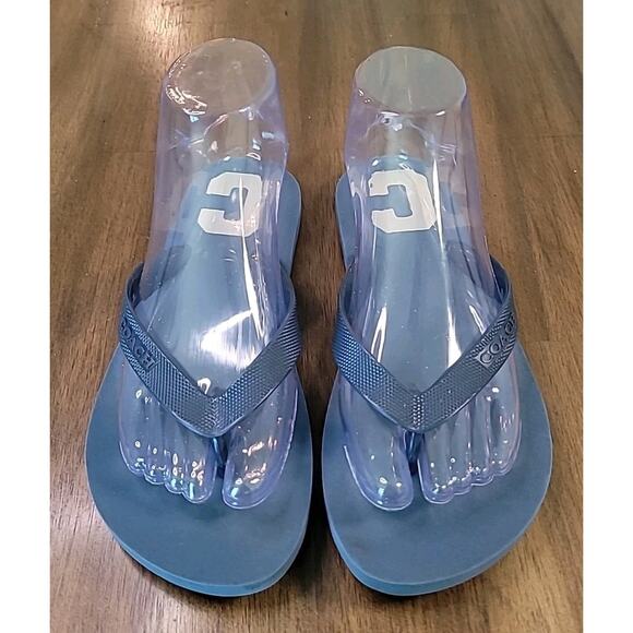 Coach Zak Flip Flops Varsity Logo Denim Blue Women’s Size 7 US GUC - Picture 3 of 8